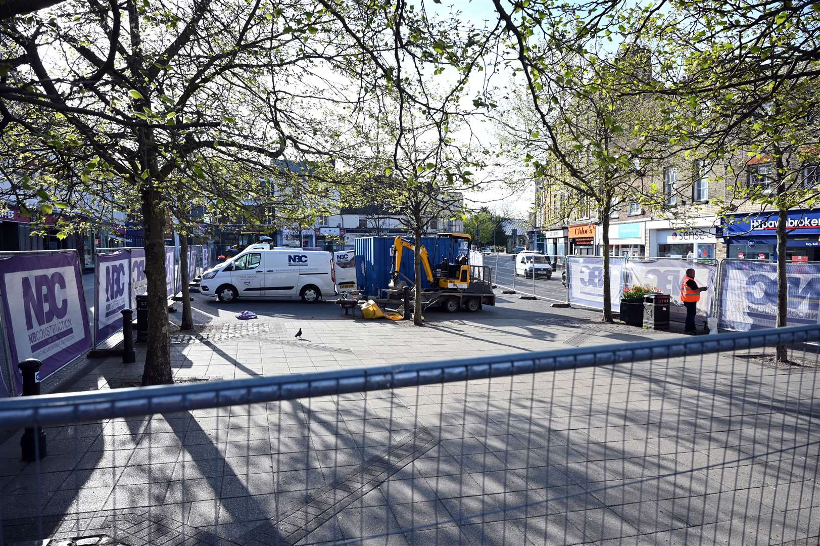 Start of work on the new revamp of Wisbech Market Place. (56141631)