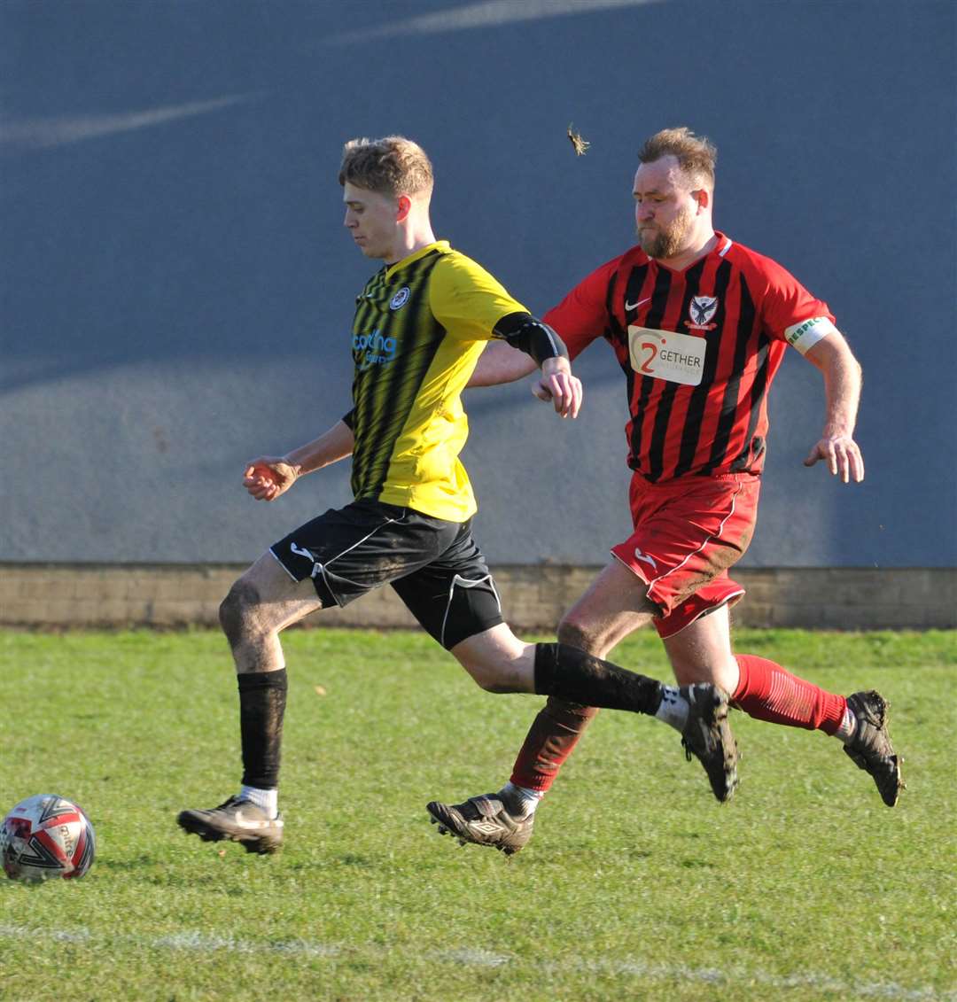 Holbeach United were 7-1 winners over FC Parson Drove on Boxing Day. Photo: Chris Lowndes (61553319)