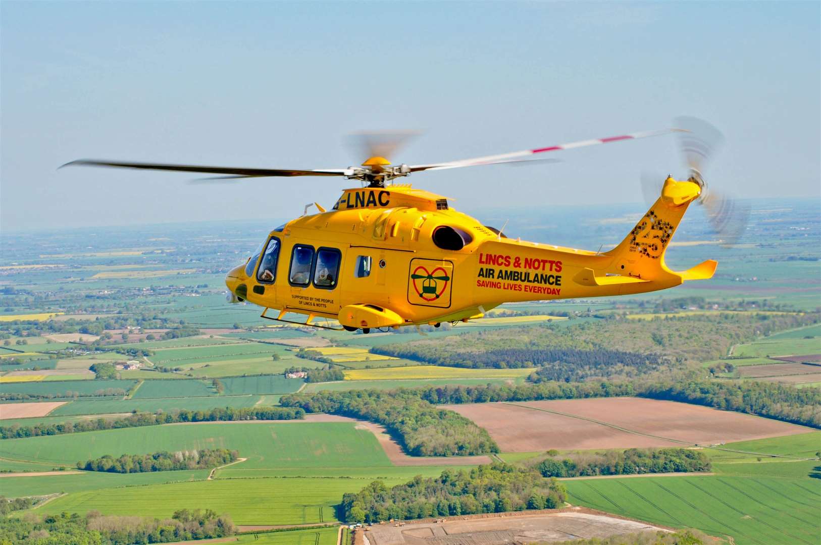 Lincolnshire and Nottinghamshire Air Ambulance was called to the scene. Photo: stock