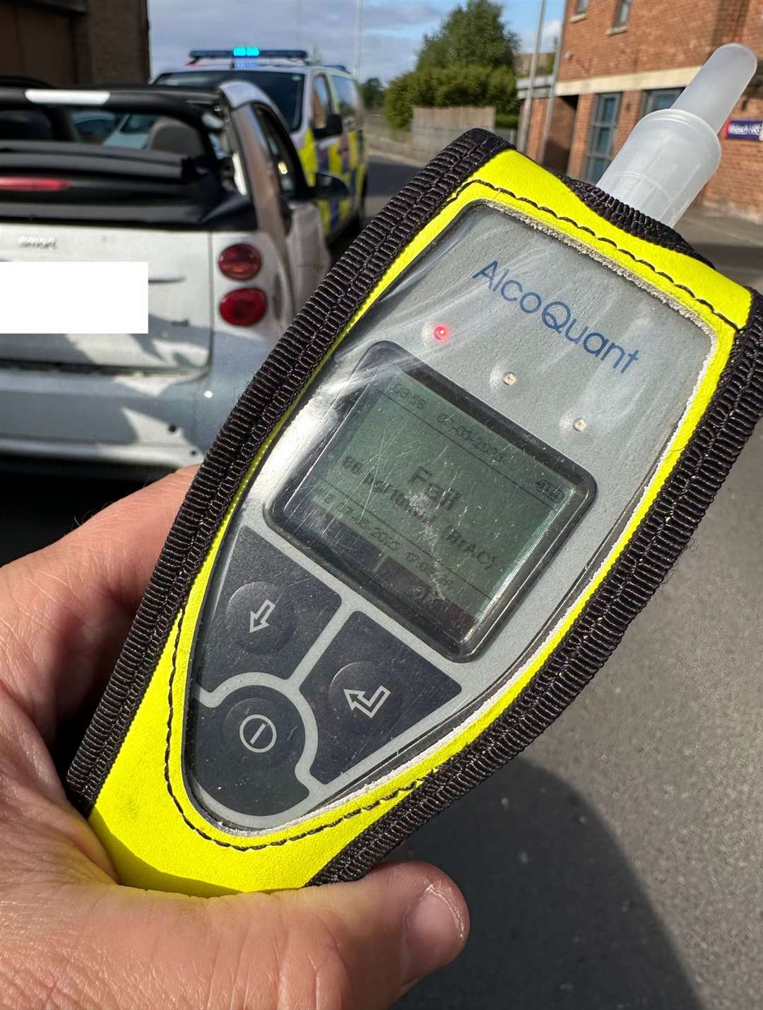 The takeaway driver was over the drink-drive limit