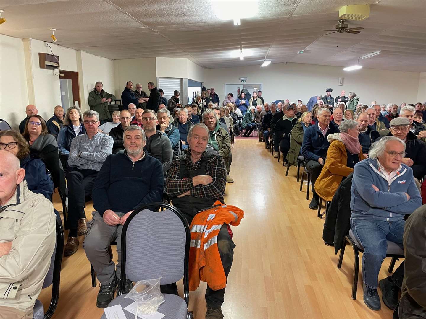 Manea Royal British Legion was packed with around 300 people