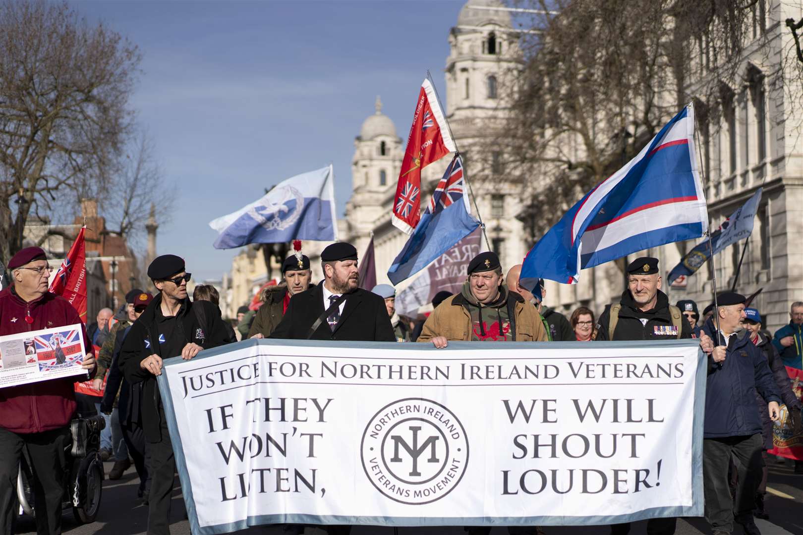 Veterans of the British Army who served in Northern Ireland gathered in February (Ben Whitley/PA)