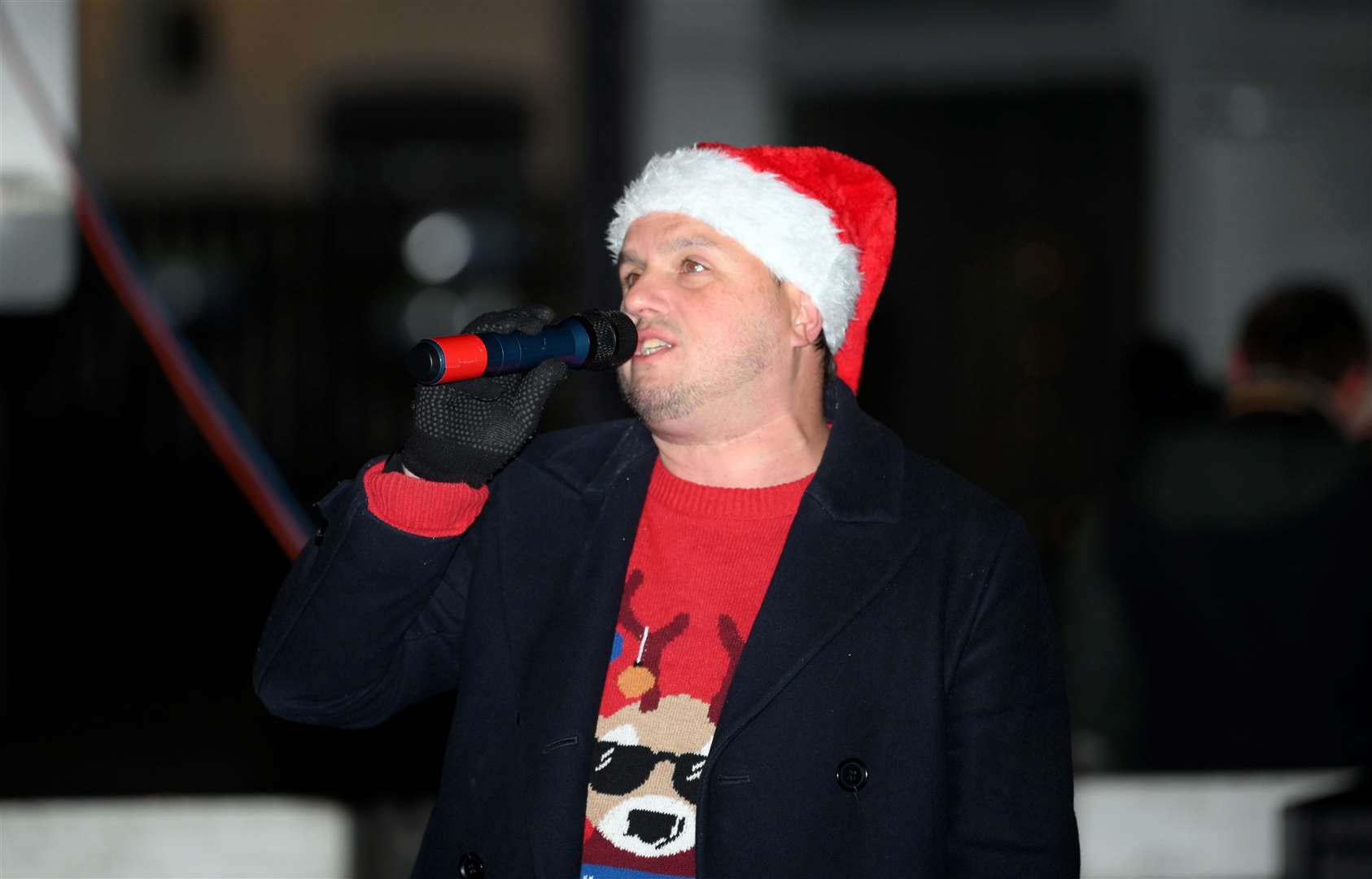 March Christmas lights switch on