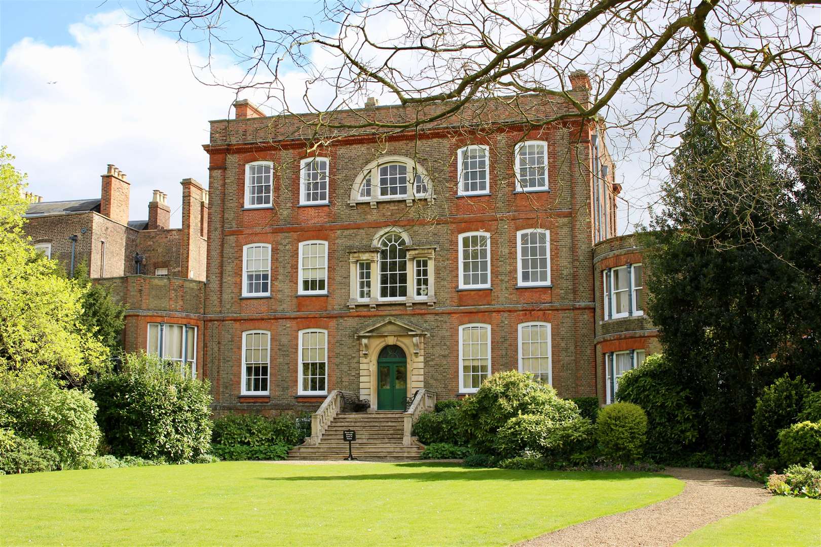 The back of Peckover House and Garden