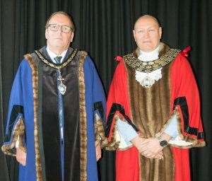 Councillor Andrew Woollard (left) will be taking over Gary Christy’s role as mayor