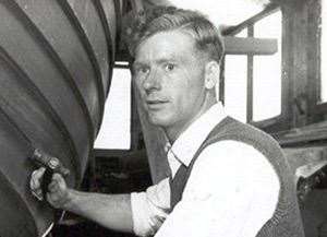 Charlie Fox in his early boat building days. (54257589)