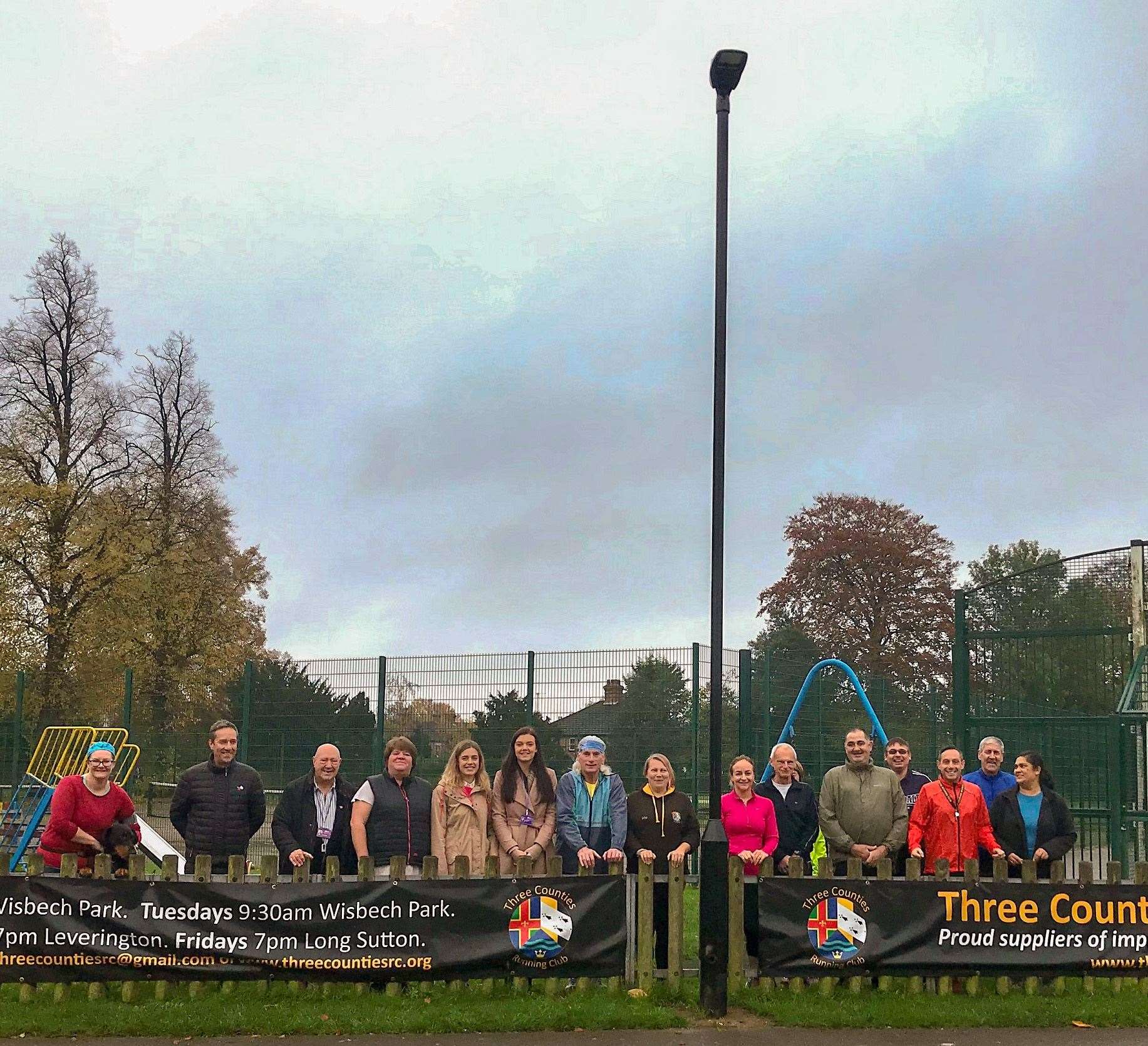 Street lighting goes green in Wisbech Park. (20945122)