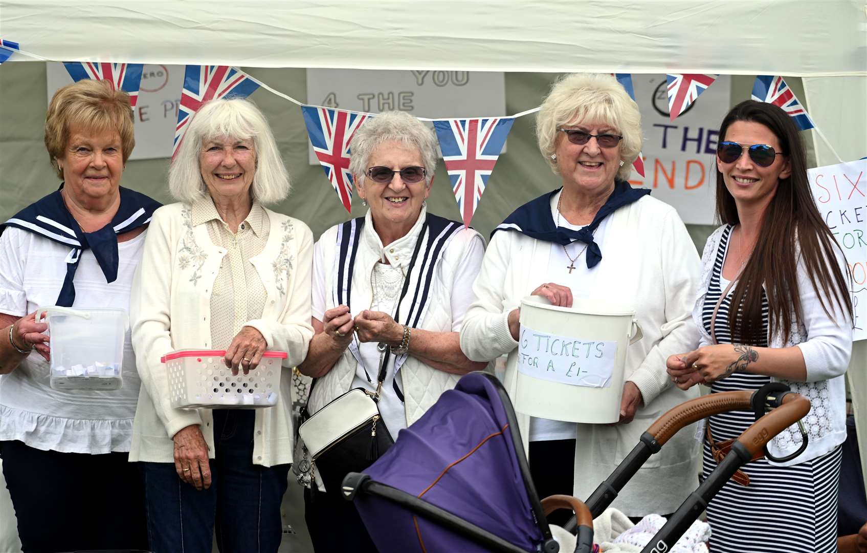 Janet Goult, Verity Bowser, Pat Bailey, Irene Carter, Alison Grant, Grayson Grant Norris
