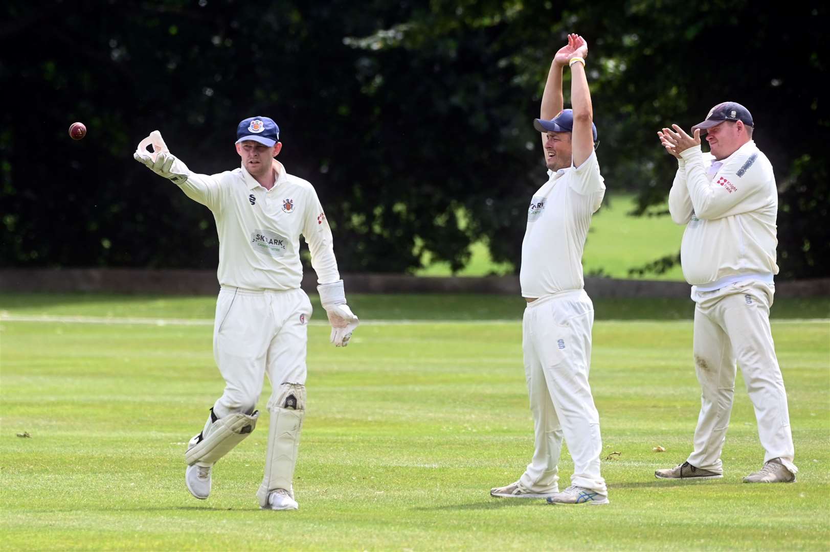 Wisbech v Sudbury cricket action