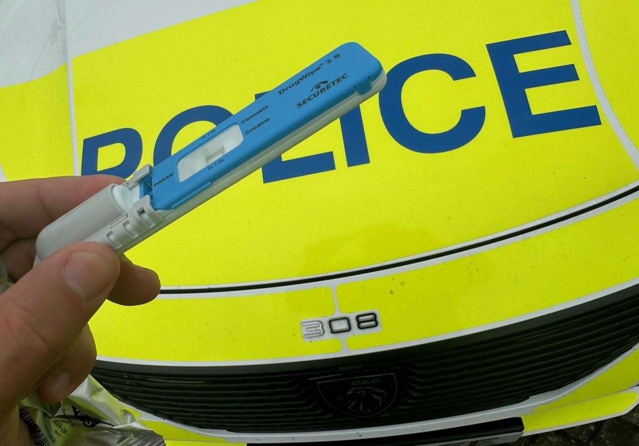 The positive roadside drug test resulted in the driver's arrest. Picture: Policing Fenland