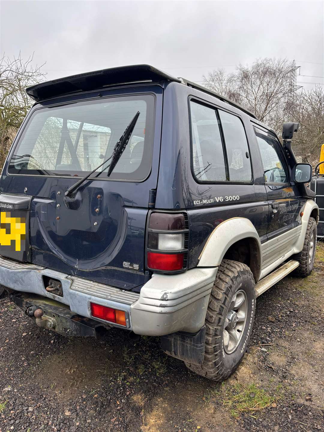 One of the vehicles seized by police