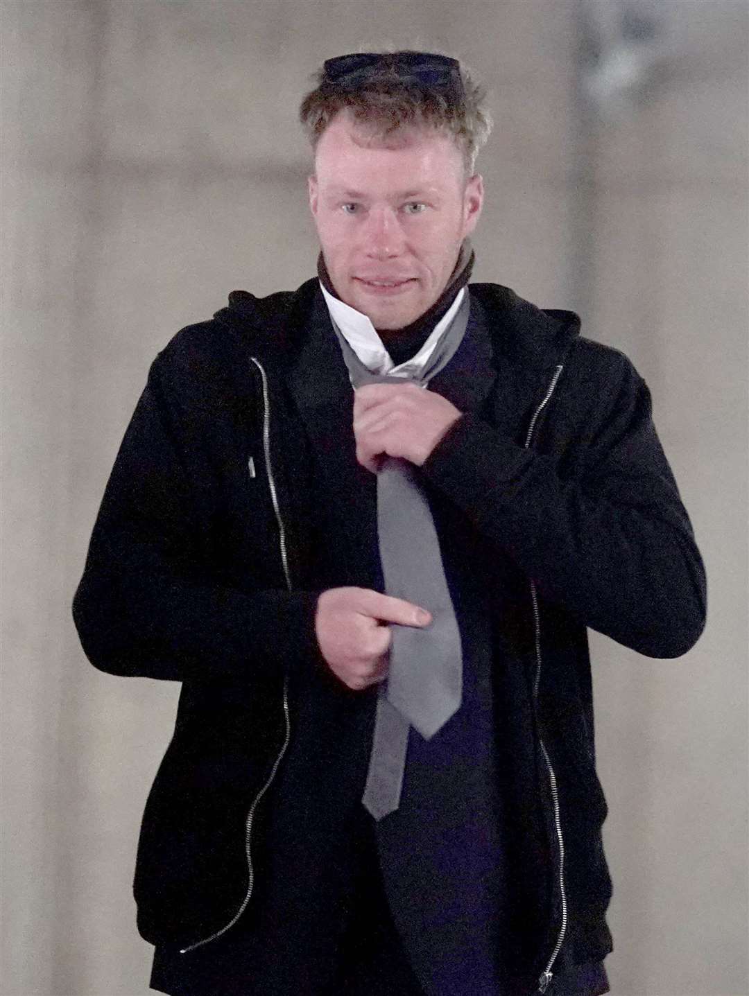 Adam Carruthers is accused of criminal damage after the felling of the Sycamore Gap tree (PA)