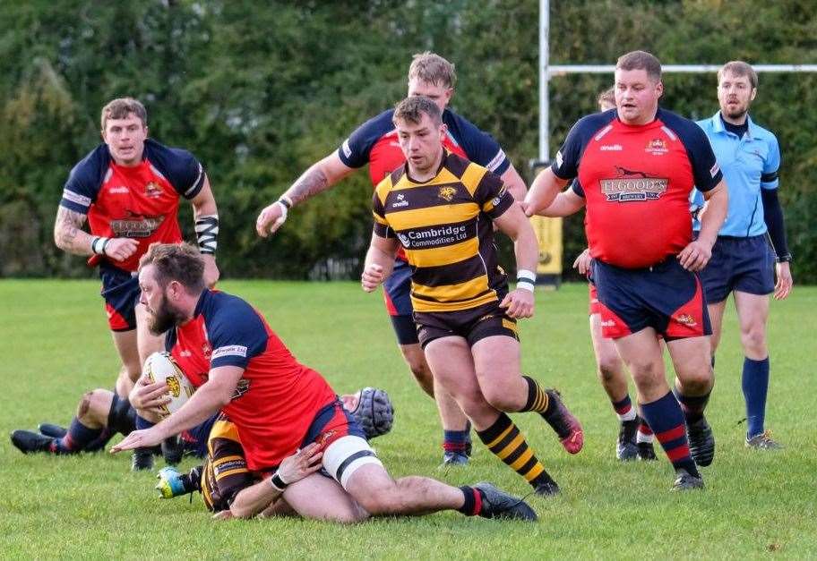 Wisbech hooker Nathaniel Humphreys on the charge