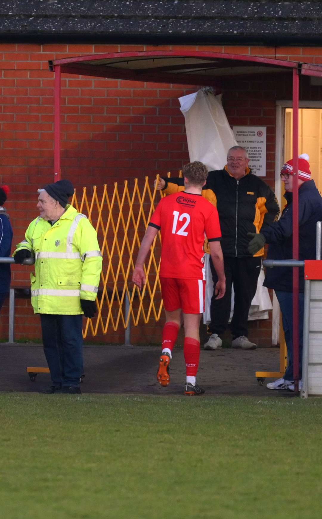 Archie Wallace sent off