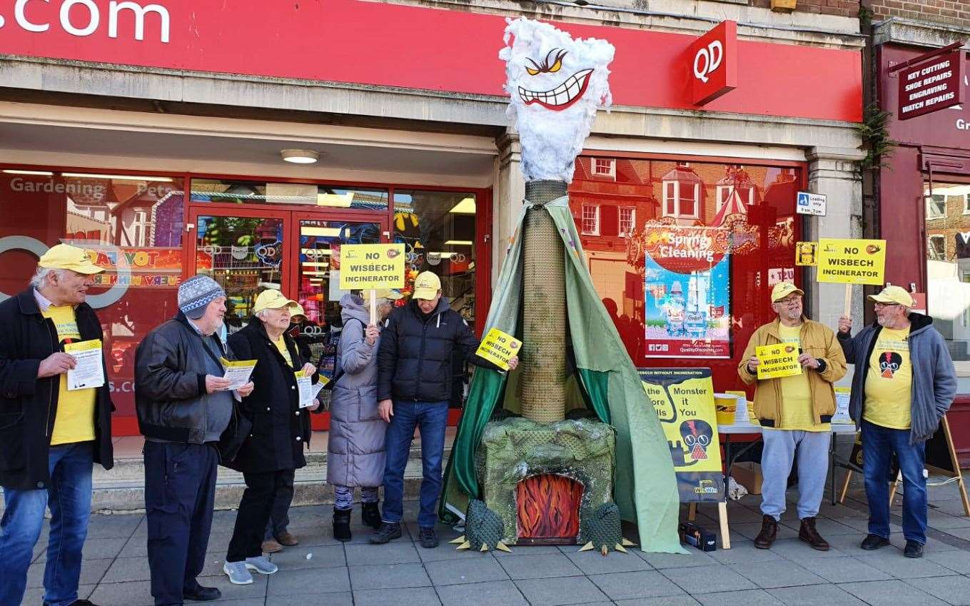 WisWIN campaigners were in town at the weekend to help raise awareness of the fight to stop a mega incinerator being built in Wisbech. (55429258)