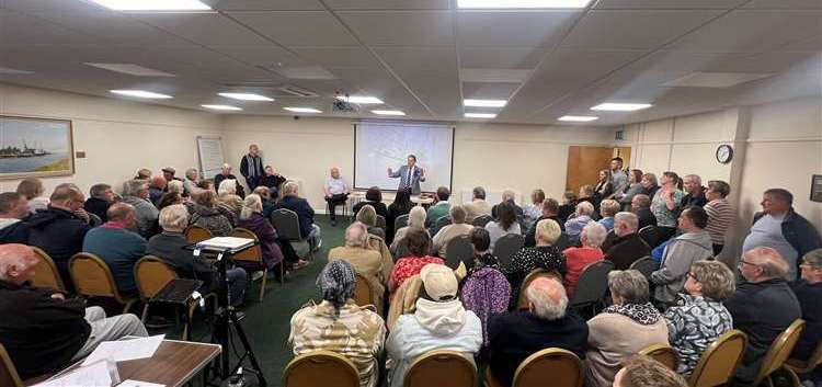 MP Sir John Hayes held a public meeting for concerned residents
