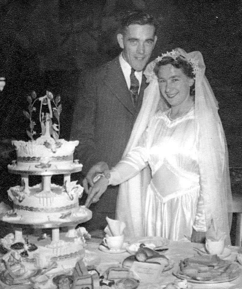 Maurice and Doris on their wedding day. (28501186)