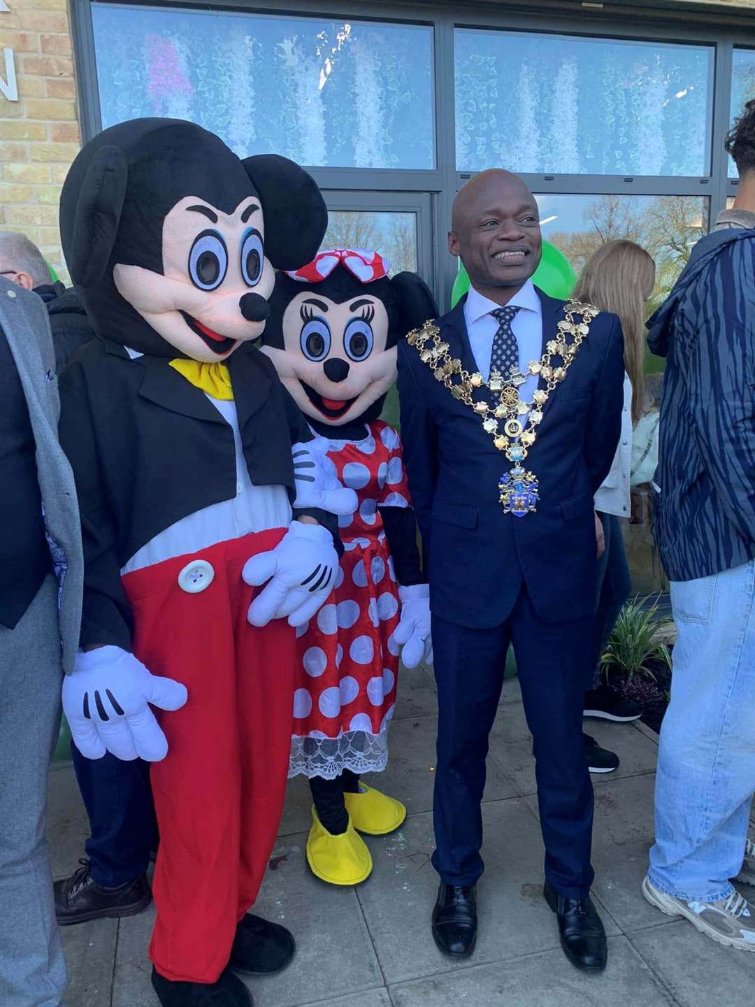 There were some special guests at the official opening of the cafe for visitors to meet, and have their picture taken with