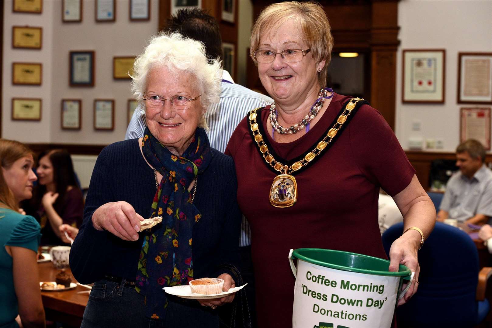 Kay Mayor (right) has been re-elected as chairman of Fenland District Council.