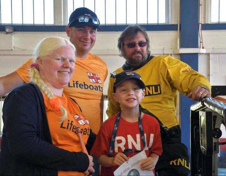Johnathon completed his charity walk on Sunday