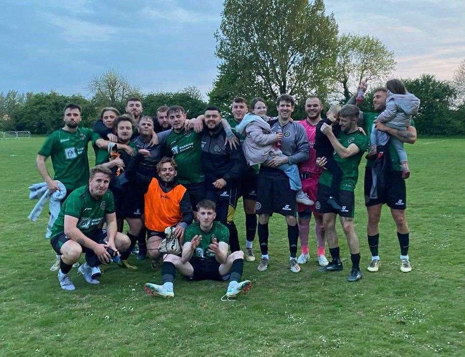 Marshland Saints are just one division away from reaching senior football after gaining promotion from Division Three North of the Anglian Combination on Friday night.