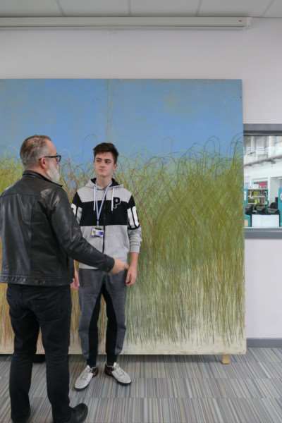 Artist Tim Mann takes his Crowded Room project to the College of West Anglia in Wisbech.