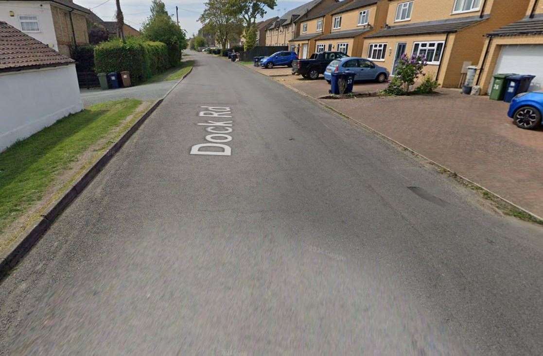 Dock Road in Chatteris is currently without street lights. Picture: Google Streetview