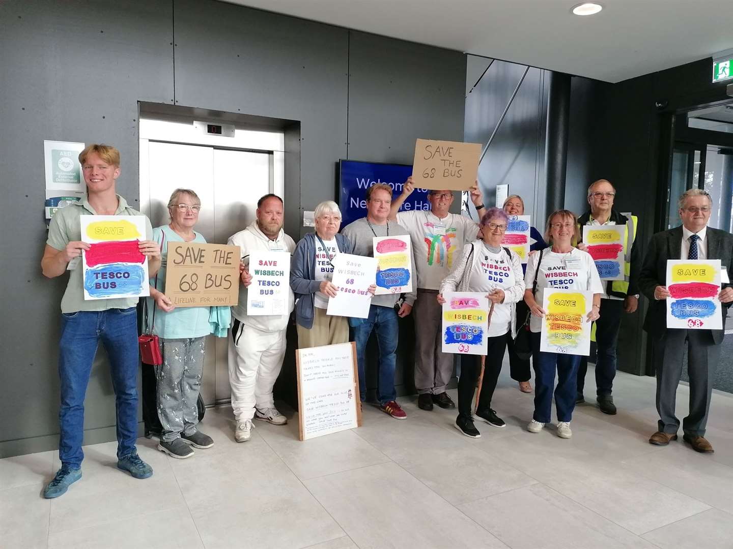 Protestors confronted Cambridgeshire Mayor Dr Nik Johnson ahead of the Combined Authority meeting last month. (59709030)