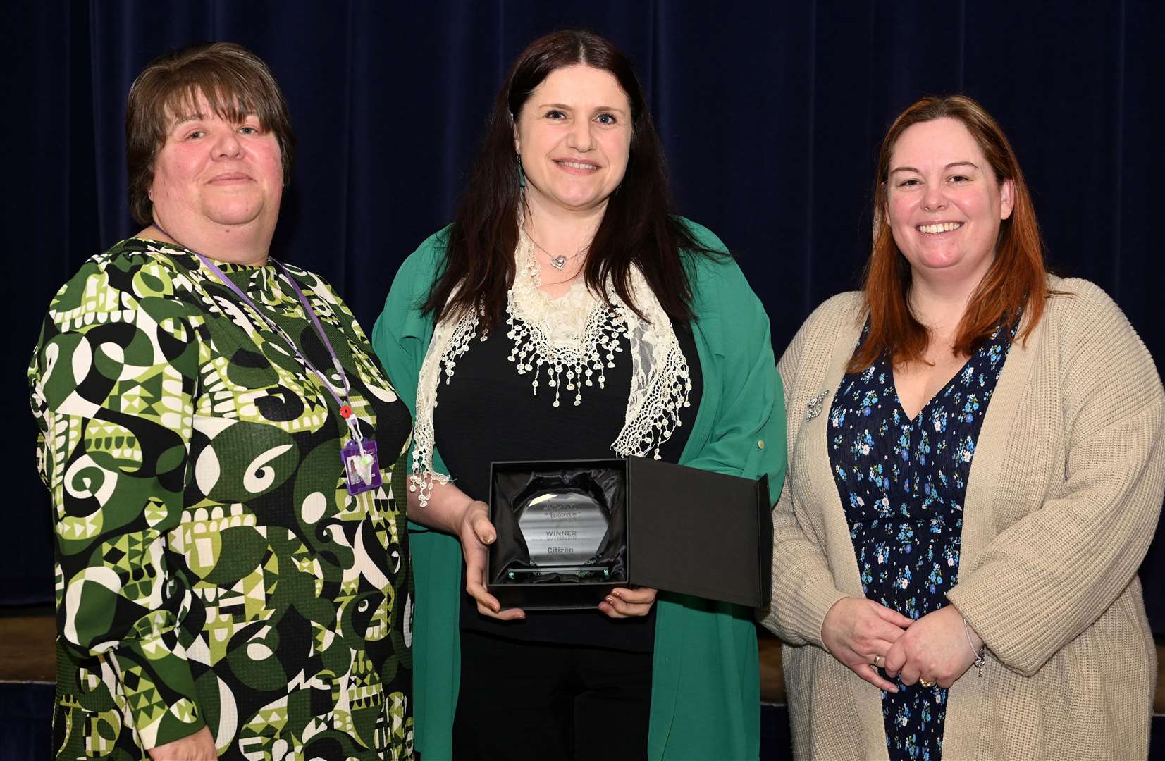 Pride in Fenland Awards night Winner in Community group category Whittlesey Community Pantry