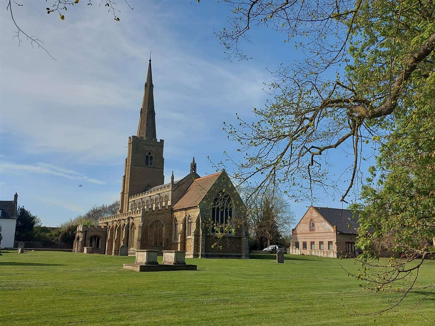 The iconic spire of St Wendreda's Church in March is in desperate need of repair. Picture: The Rev Ruth Clay