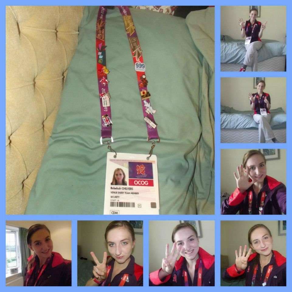 I took a picture in my uniform every day before each of my seven shifts