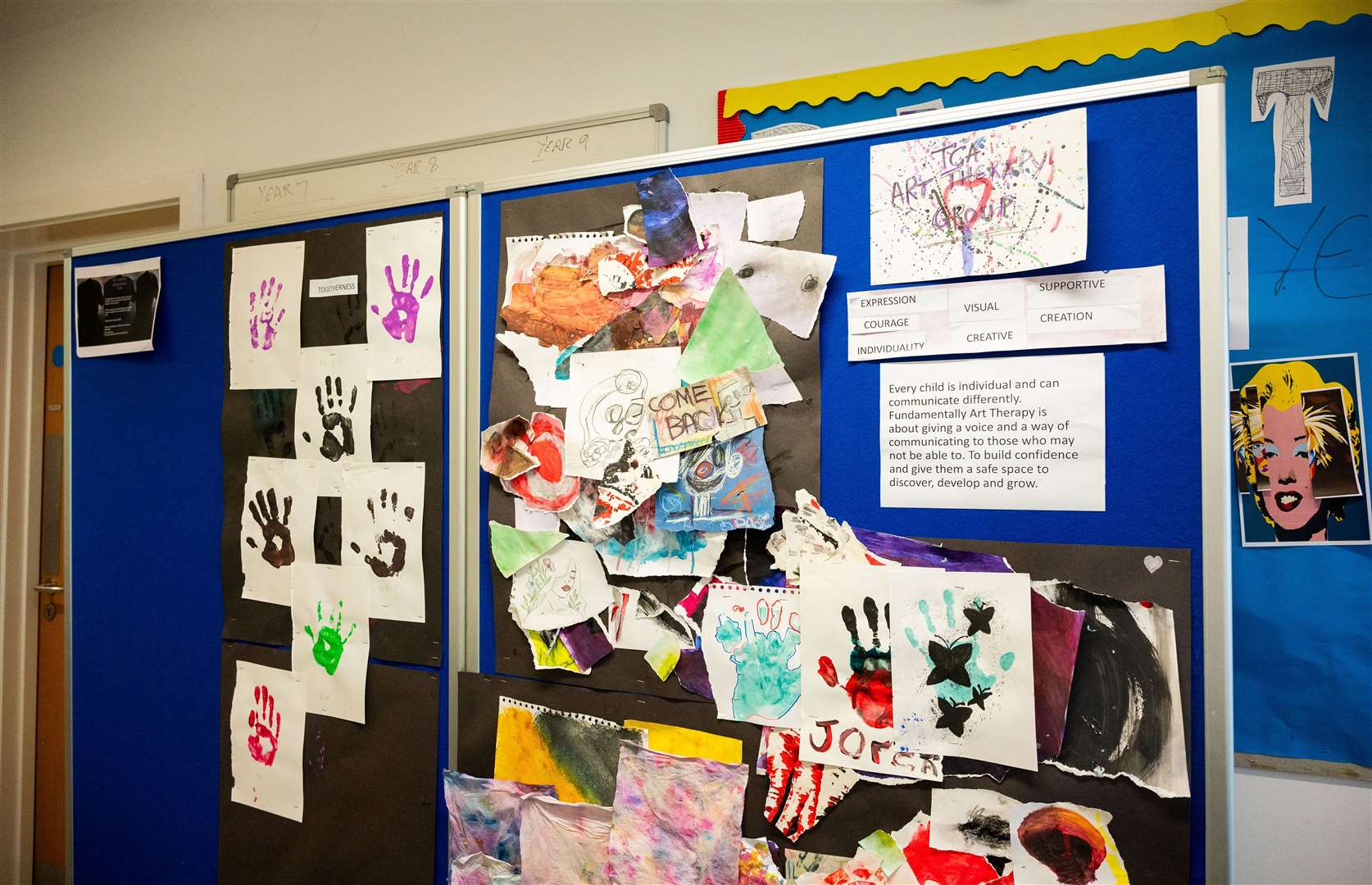 Exploring art as a therapy is a new step being taken at the Thomas Clarkson Academy with the first participating students already getting creative. Photo: Ian Burt/Barking Dog Media.