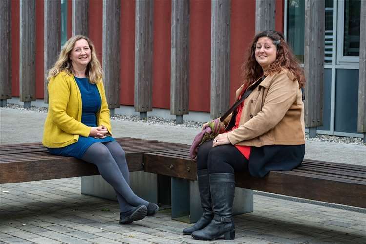 Cambridgeshire County Council leader Councillor Lucy Nethsingha (left) with deputy leader Councillor Elisa Meschini. Picture: Keith Heppell.