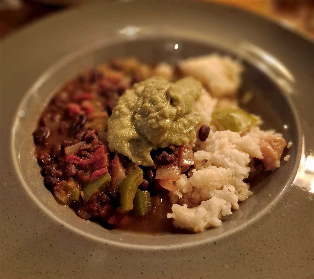 The black bean stew