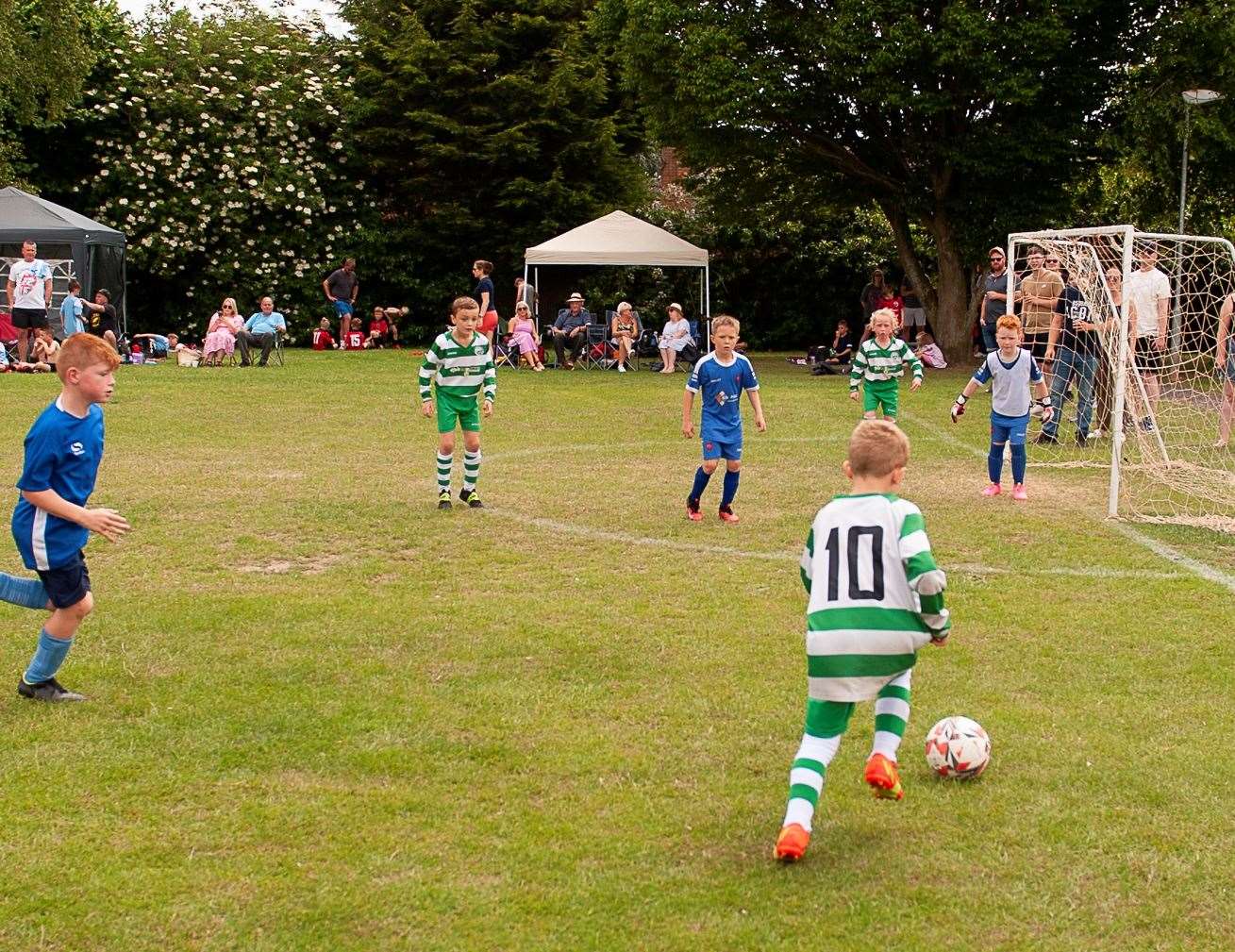 Action from the annual Wisbech St Mary football tournament.