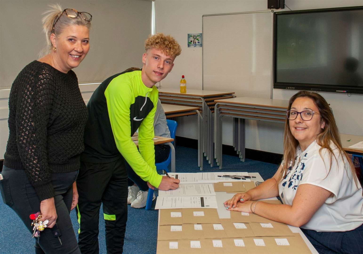 A student gets his results