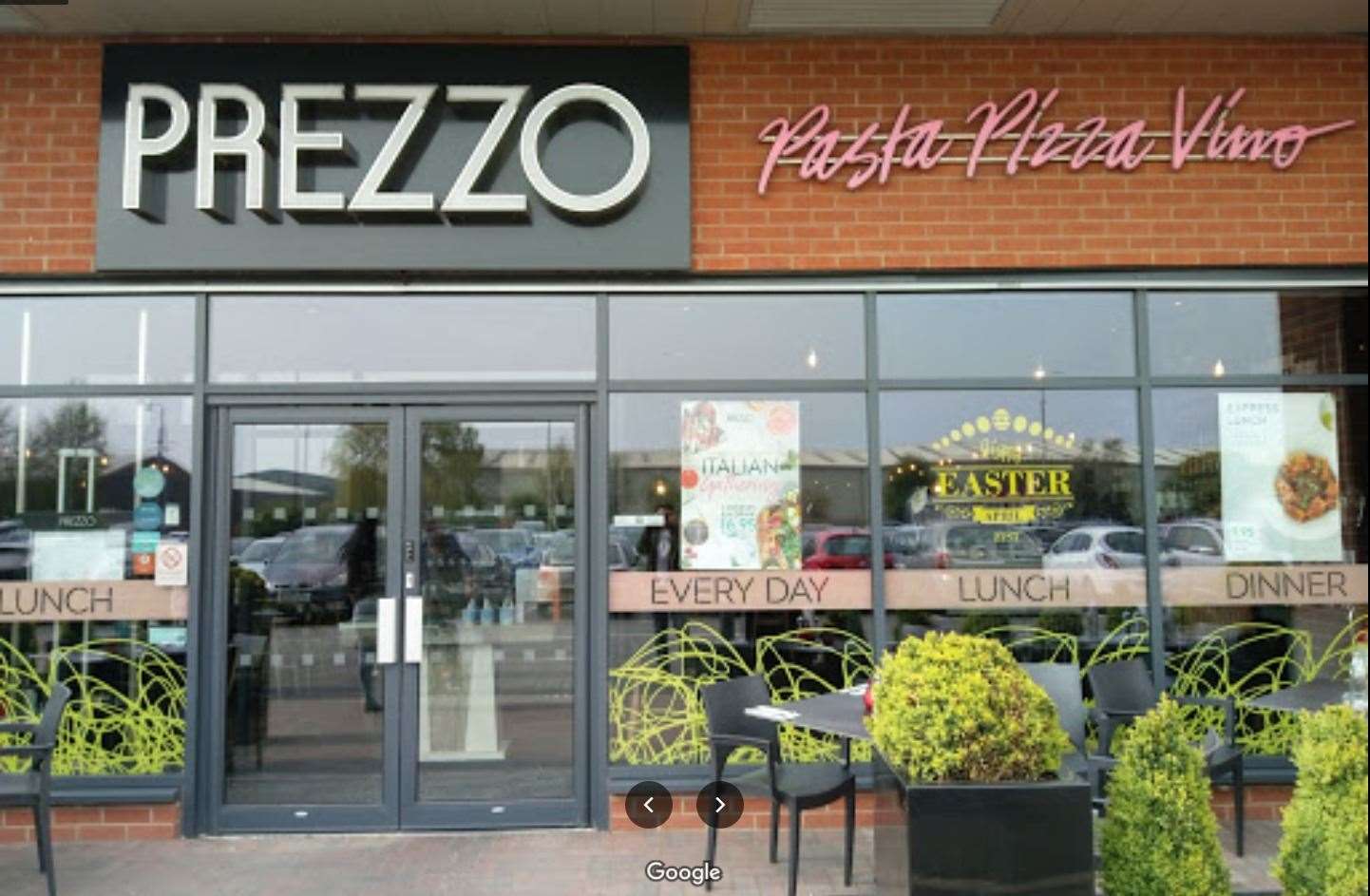 Prezzo, Wisbech has a five star rating