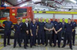 Wisbech firefighters wish Graham Brighty a happy retirement