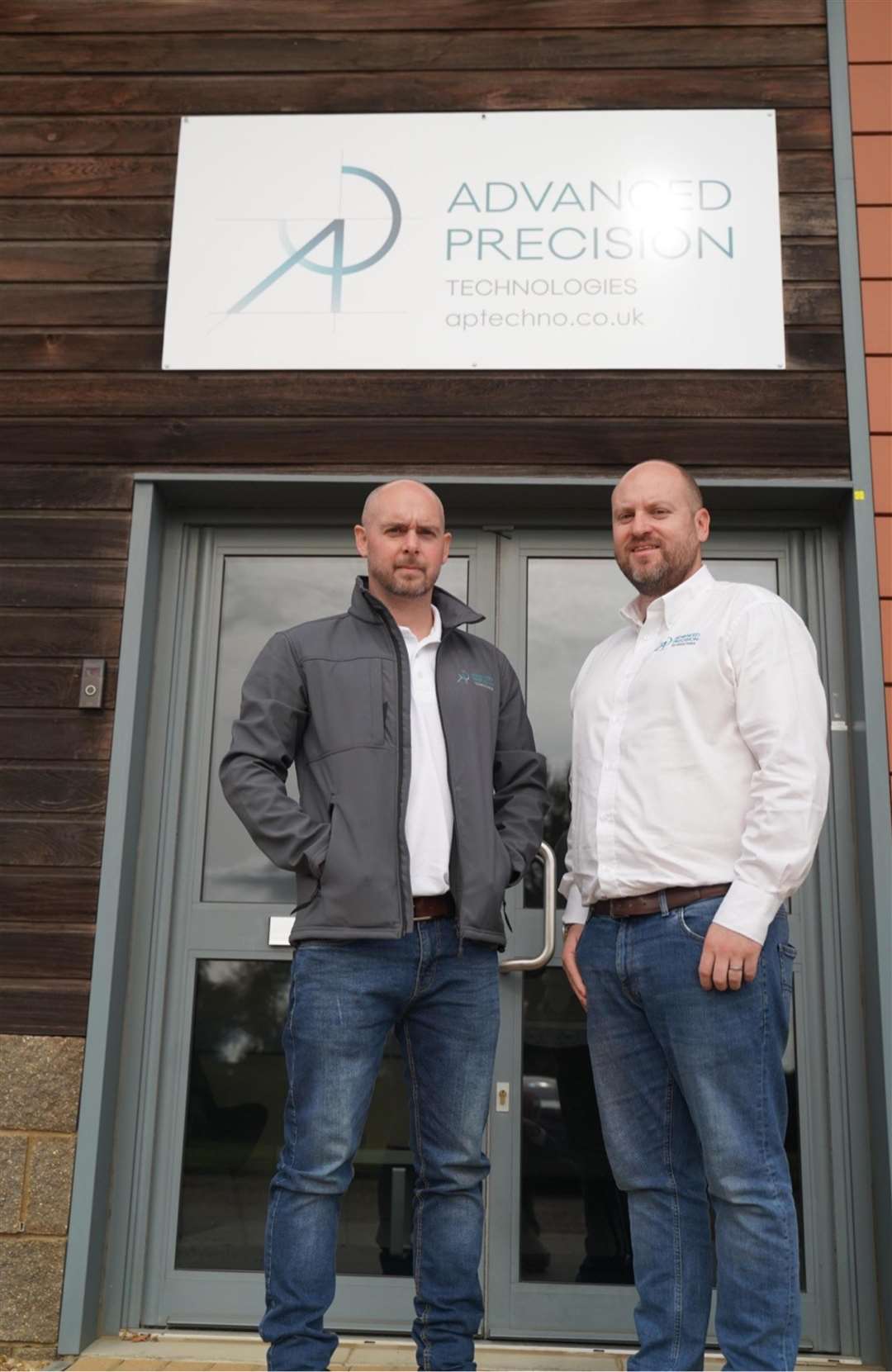 Danny Spiers (right) with Thomas White.
