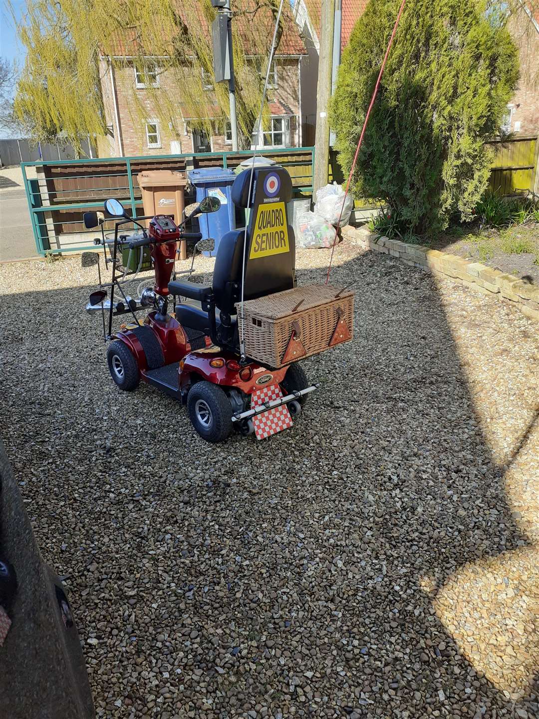 Paul Finney has turned his mobility scooter into his own version of a Llambretta. (55818444)
