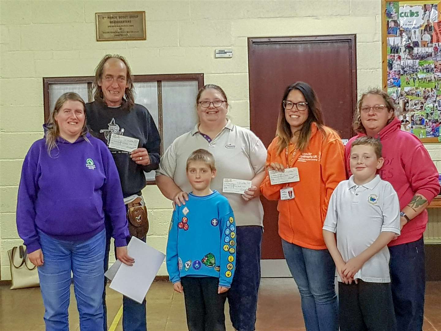 Claire Simms, Peter Simms, Storm Simms, Fran Mchenry, Rachel Voss, Kian Bell and Sally Bell. (4729300)