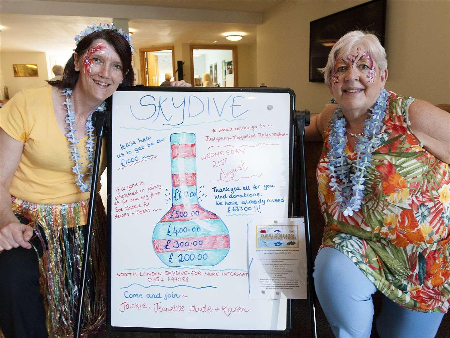 Jackie Turly (left) and Jude Reeve, are two of the five set to take the plunge next month.