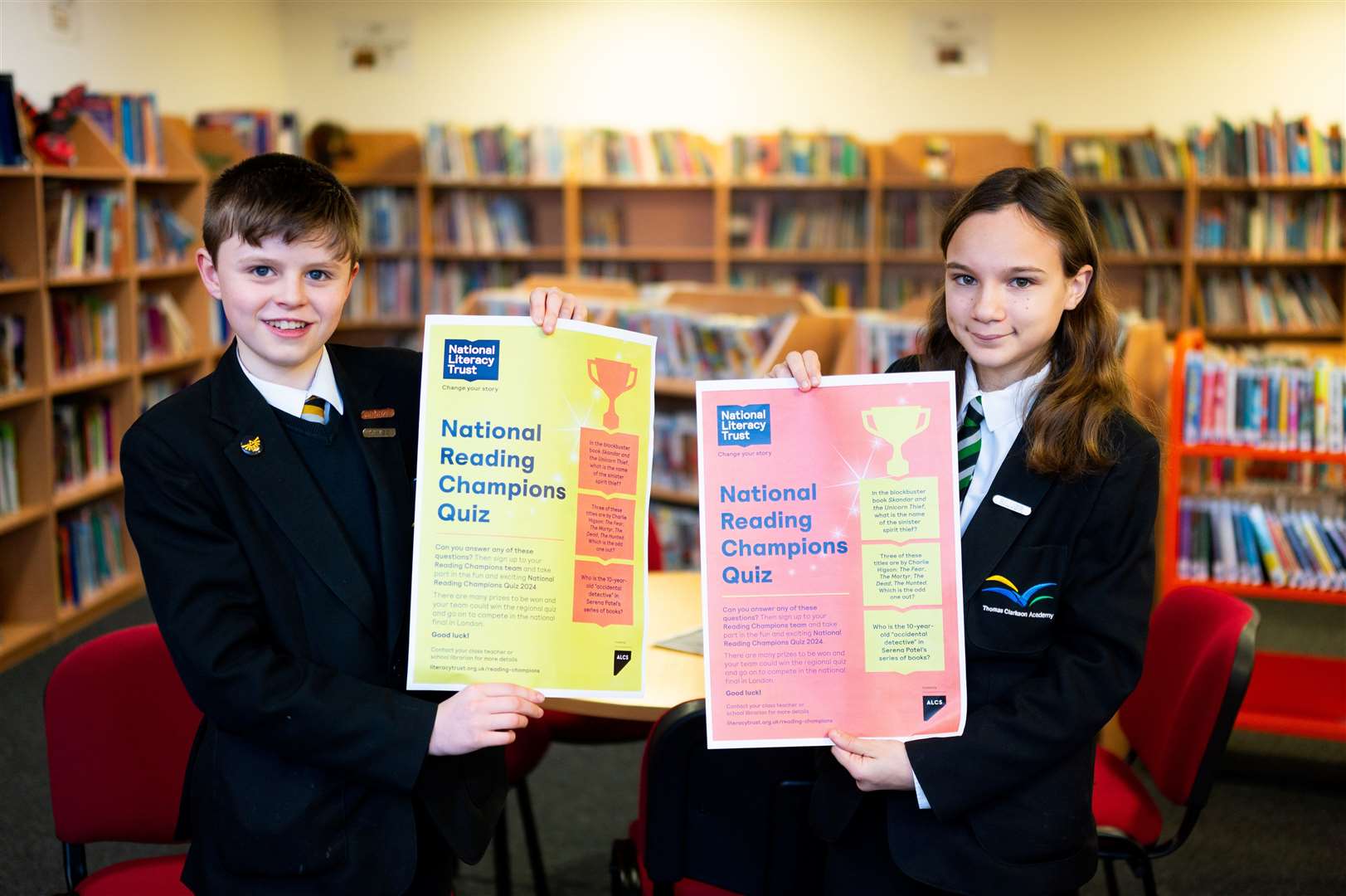 Students from Thomas Clarkson Academy in Wisbech took part in the reading championship. Picture: Ian Burt