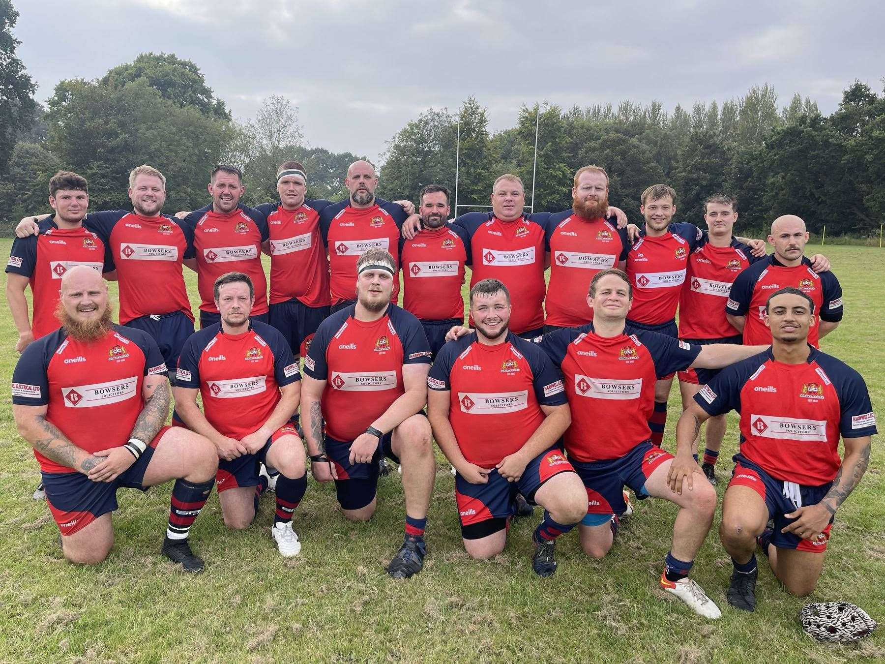 Wisbech 1st XV face the camera after a convincing 40-19 bonus point win over Thurston