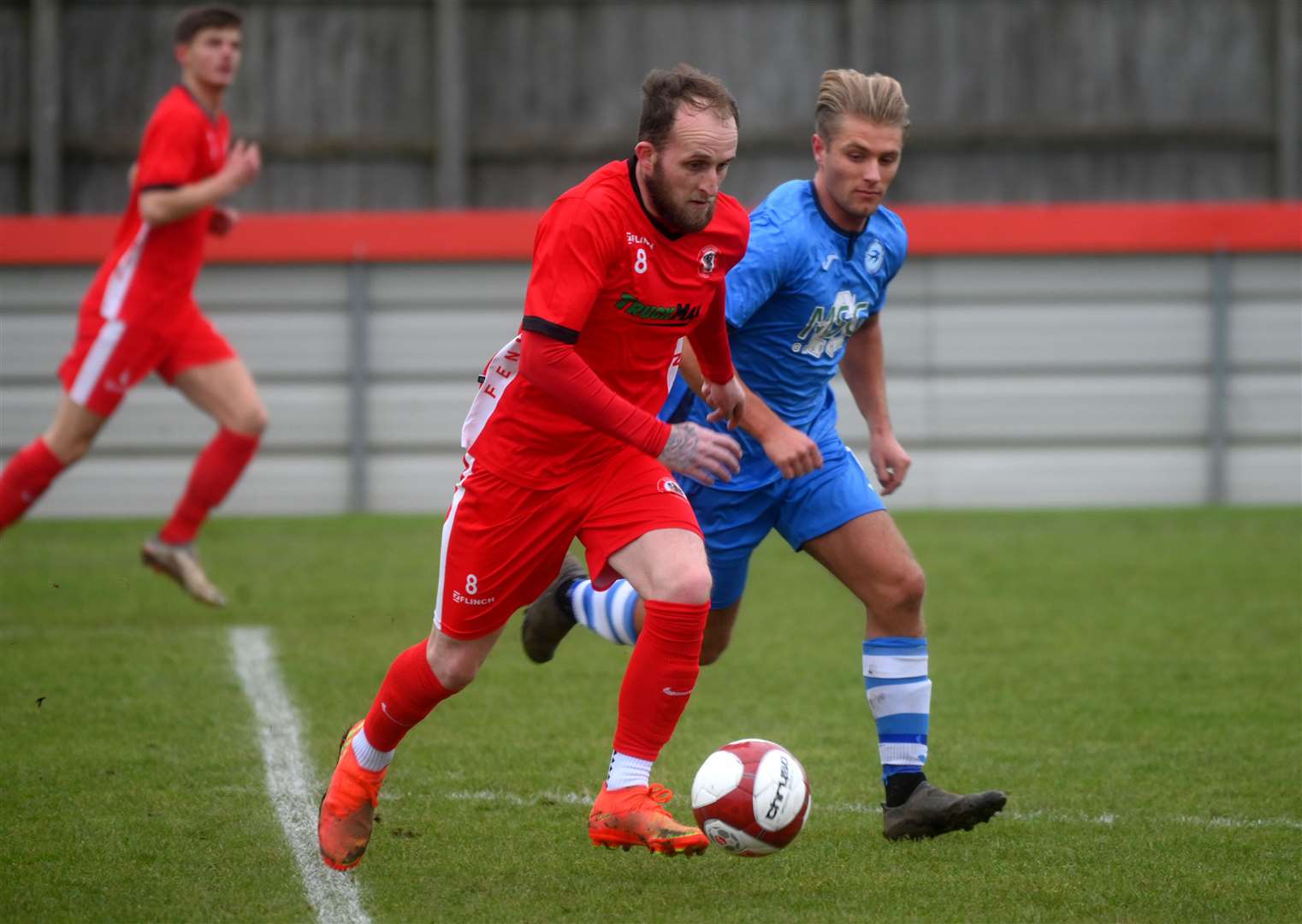 Action from Wisbech Town Reserves v Outwell Swifts