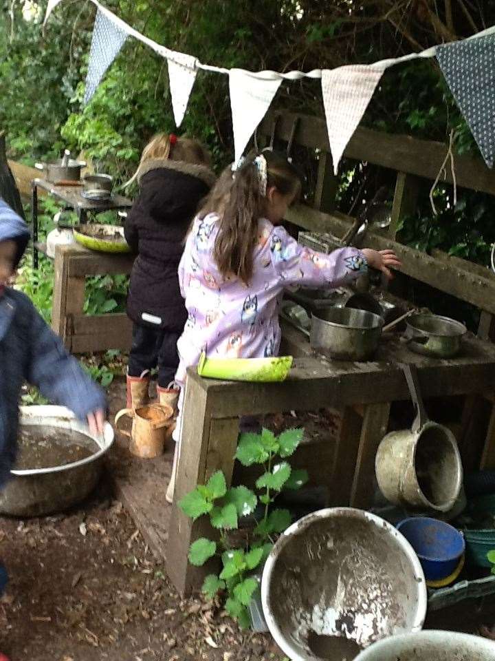 Among the activities enjoyed by pupils at Burrowmoor is the forest school.