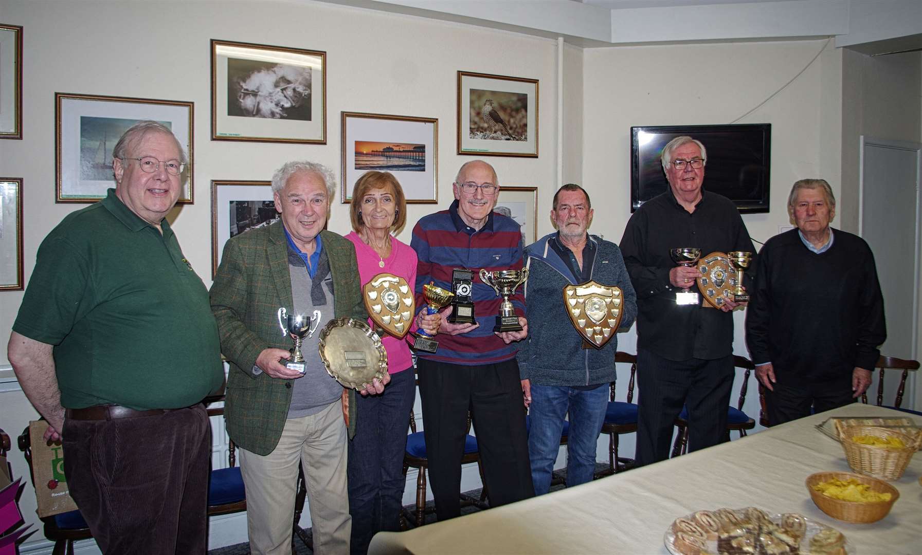 Wisbech and District Camera club held their annual presentation evening recently. Pictured from left: President Simon King, David Hodgson, Judy Hodgson, Maurice Wright, Robert Stoppard, Ron Whitehead and vice president Ray Costen.