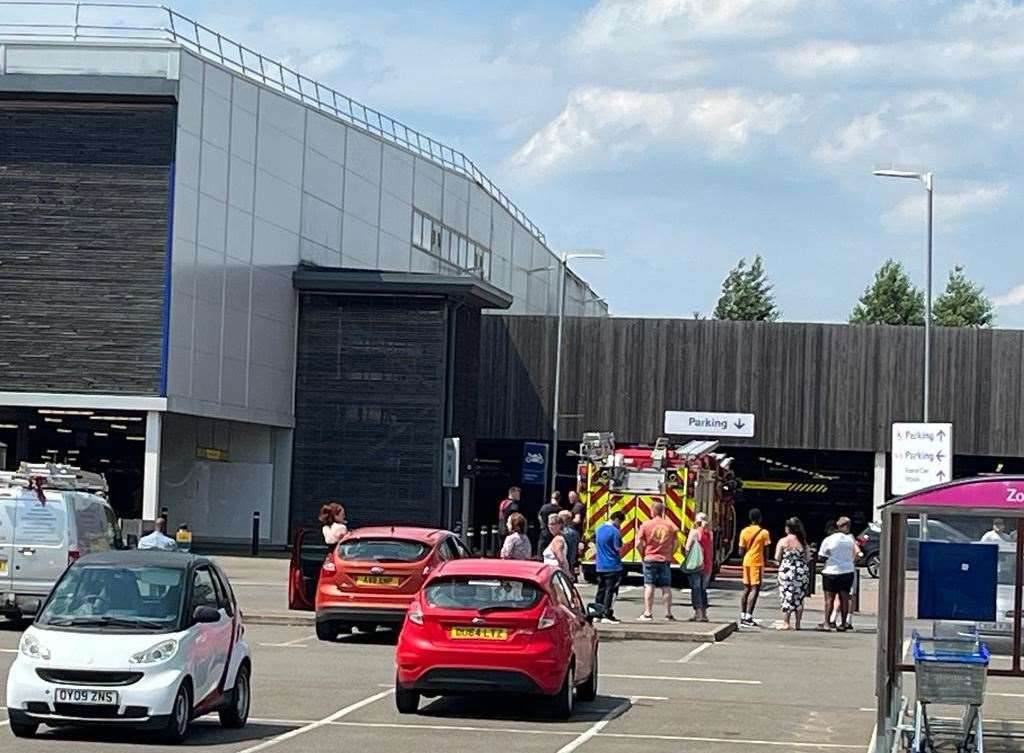 Fire crews in attendance on Sunday. Picture: Adam Fairbrother