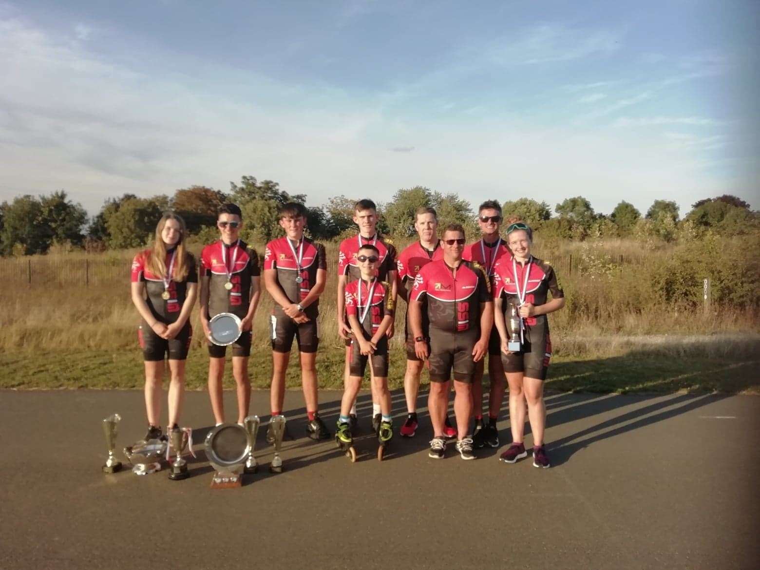 Back from left: Lucy McInerney, Flynn McGurk, James Eve, Warren Eve, Karl Bates, Mike McInerney. Front row Arthur Buckler, Luke Frary, Eve McInerney. (16886970)