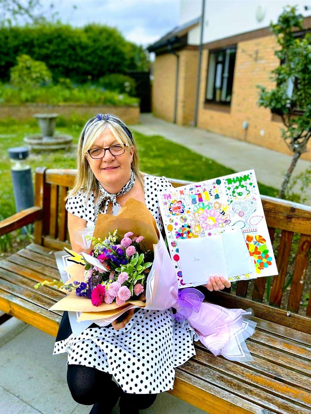 Jane Ritchie with her award